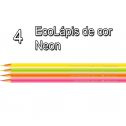 Lápis de Cor 24 Cores Pastel Neon e Metálico Artísticos