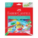 Lápis de Cor Aquarelável Ecolapis 24 Cores Faber Castell