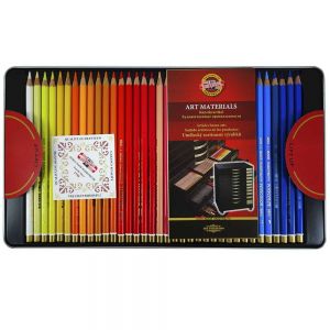 Lápis de Cor Artístico Polycolor Estojo Com 72 Cores