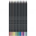 Lápis de Cor Faber Castell Supersoft Cores Metálicas Com 12 Cores