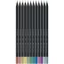 Lápis de Cor Faber Castell Supersoft Cores Metálicas Com 12 Cores