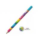Lápis de Cor Jumbão Multicolor Grafite 4 Cores Unidade - Cis