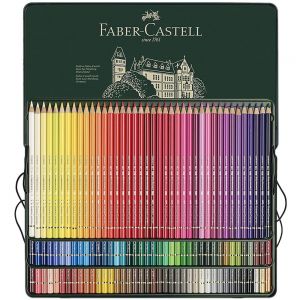 Lápis de Cor Faber-castell Polychromos 110011 Estojo de Metal Com 120 Cores 