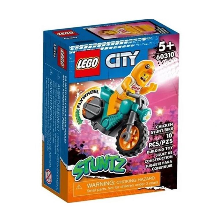 Lego City - Motocicleta de Acrobacias Com Galinha