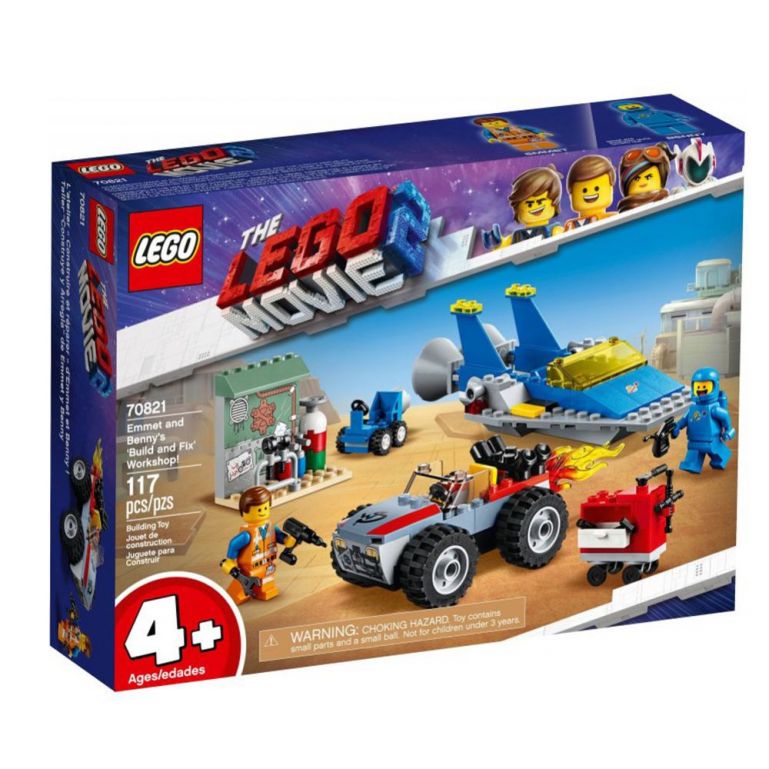 Lego Movie 2  Oficina Constroi e Sonserta de Emmet e Benny 70821
