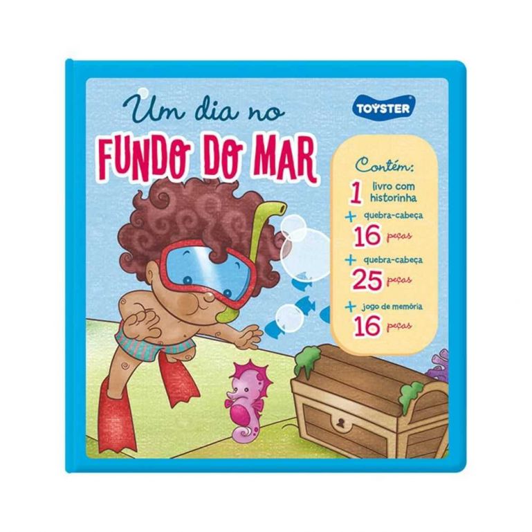 Livro Brinquedo Um Dia No Fundo do Mar - Toyster