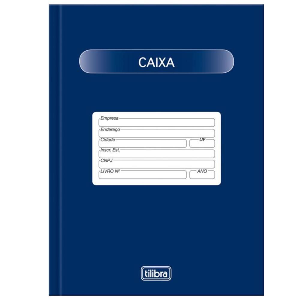Livro Caixa Capa Dura Grande 100 Folhas - Tilibra