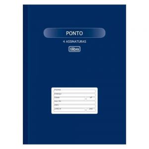 Livro de Ponto Capa Dura Grande - 4 Assinaturas 100 Folhas Tilibra