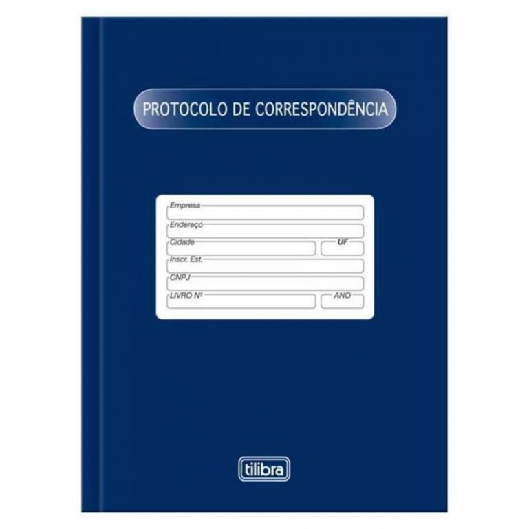 Livro Protocolo de Correspondência 52 Folhas Tilibra