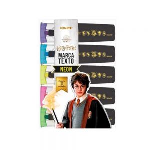 Marca Texto Harry Potter Estojo Com 5 Cores - Leoarte