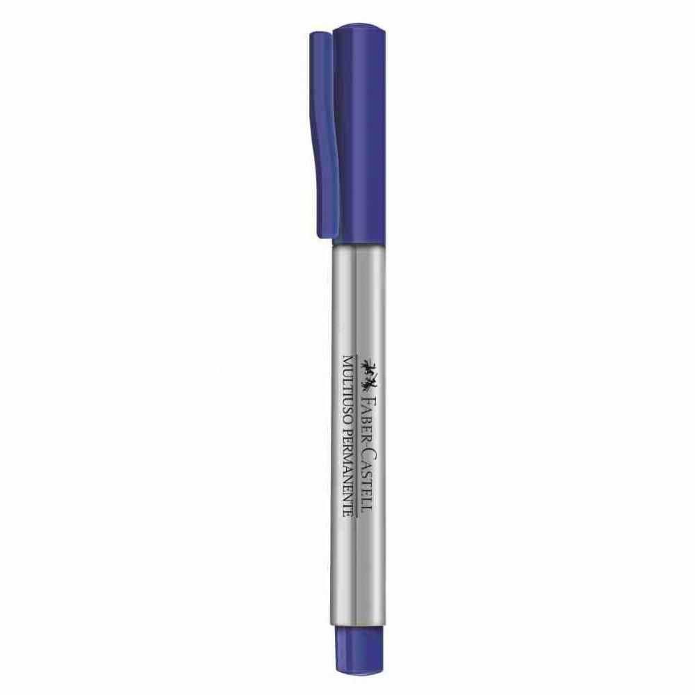 Marcador Multiuso Permanente 1.0mm Azul - Faber Castell
