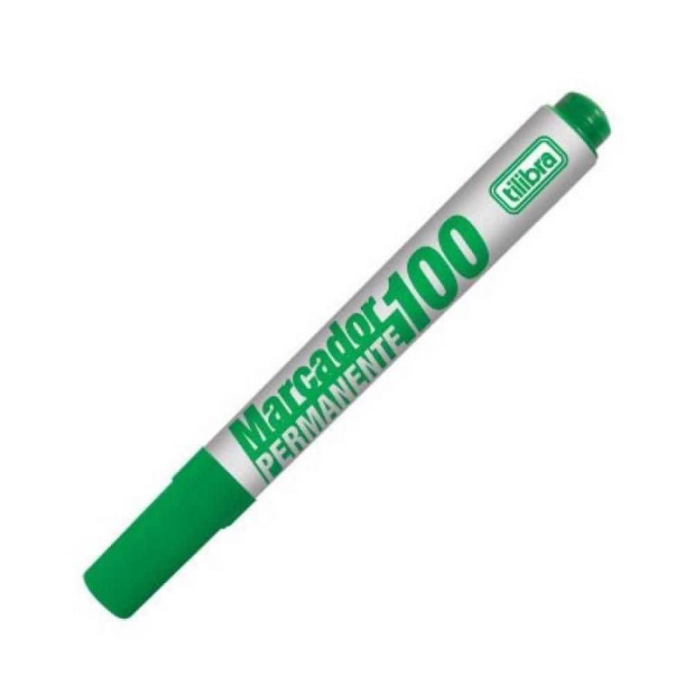 Marcador Permanente 100 Verde - Tilibra