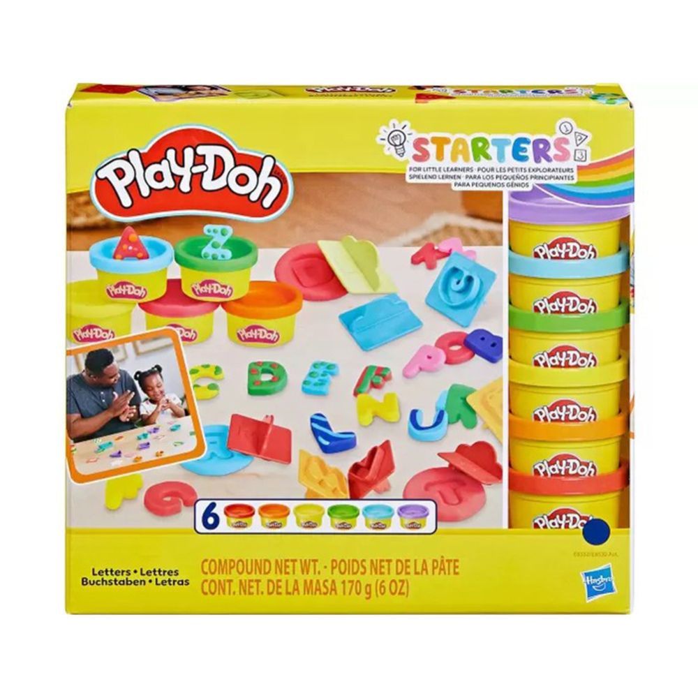 Massinha Play-doh Kit de Letras 6 Potes de Massinha - Hasbro