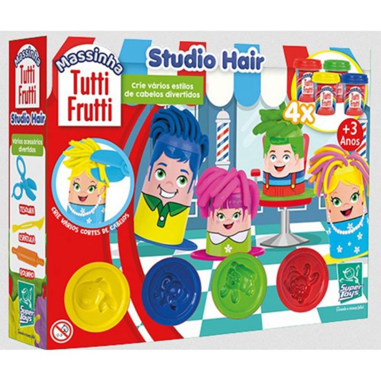 Massinha Tutti Frutti Studio Hair - Super Toys