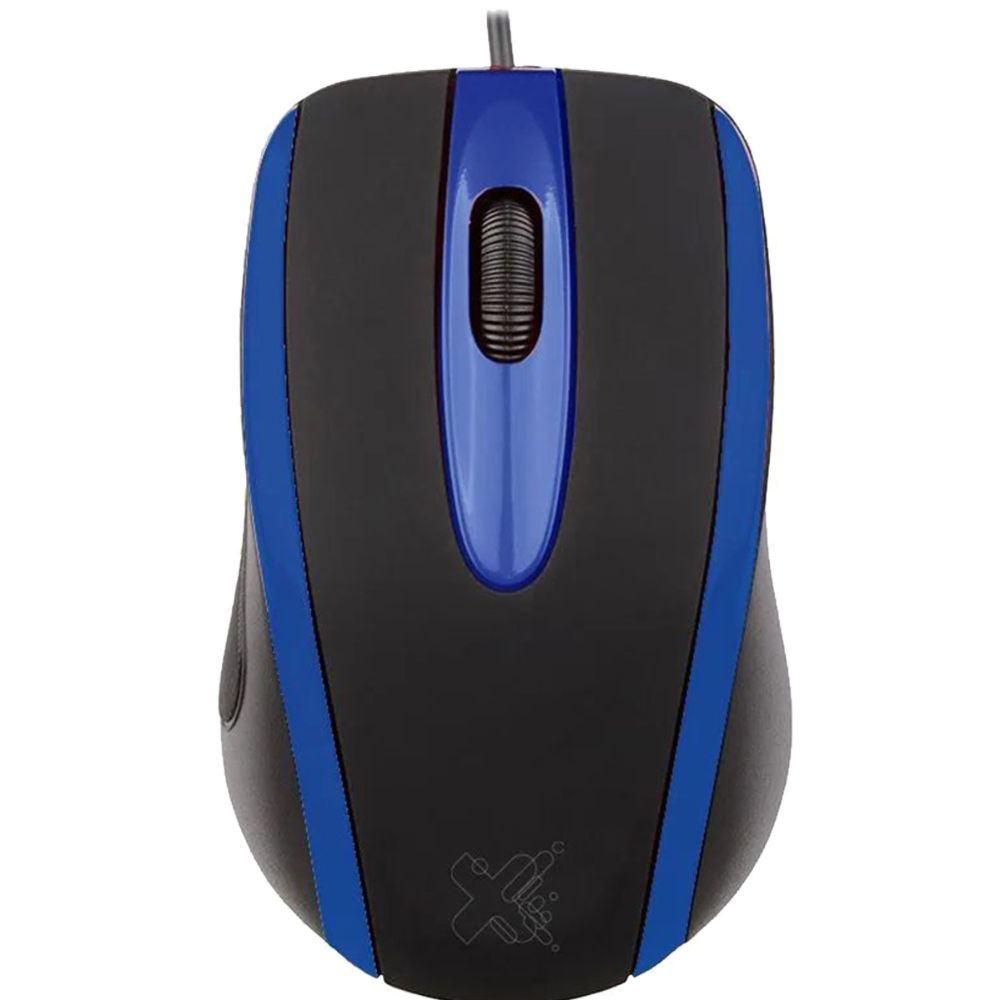 Mouse Usb Techzone Preto/azul 6013911 Maxprint