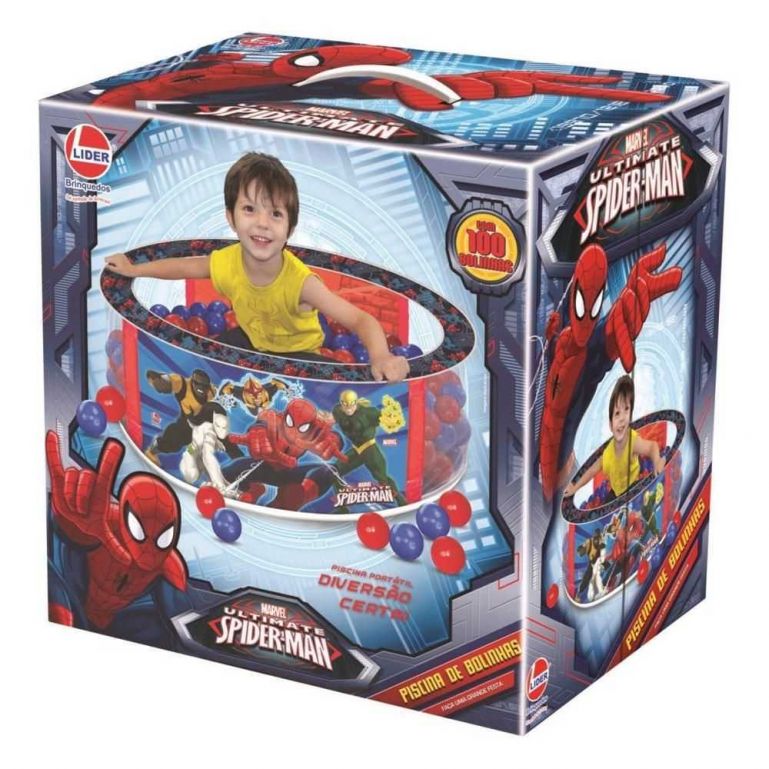 Piscina de Bolinhas Spider Man Com 100 Bolinhas - Líder