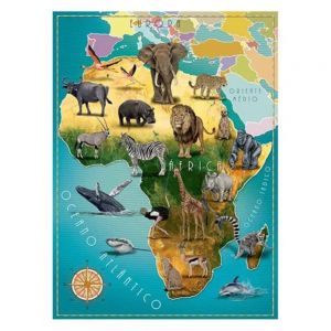 Quebra Cabeça 100 Peças Africa e Seus Animais - Grow