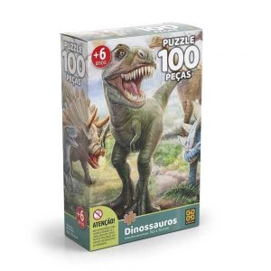 Quebra Cabeca 100pcs Dinossauros Grow
