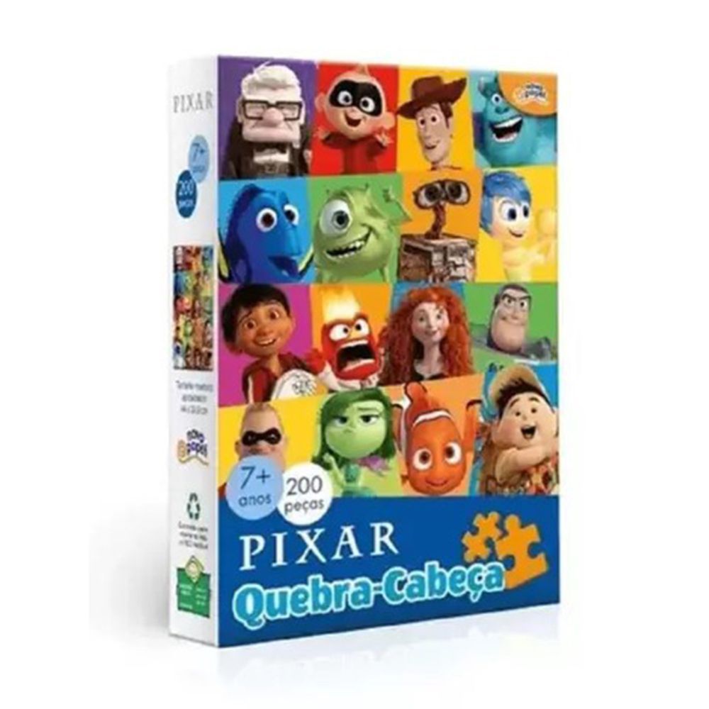 Quebra Cabeça 200 Peças Pixar - Toyster