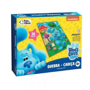 Quebra Cabeça Blue's Clues e You 30 Pcs - Pais e Filhos