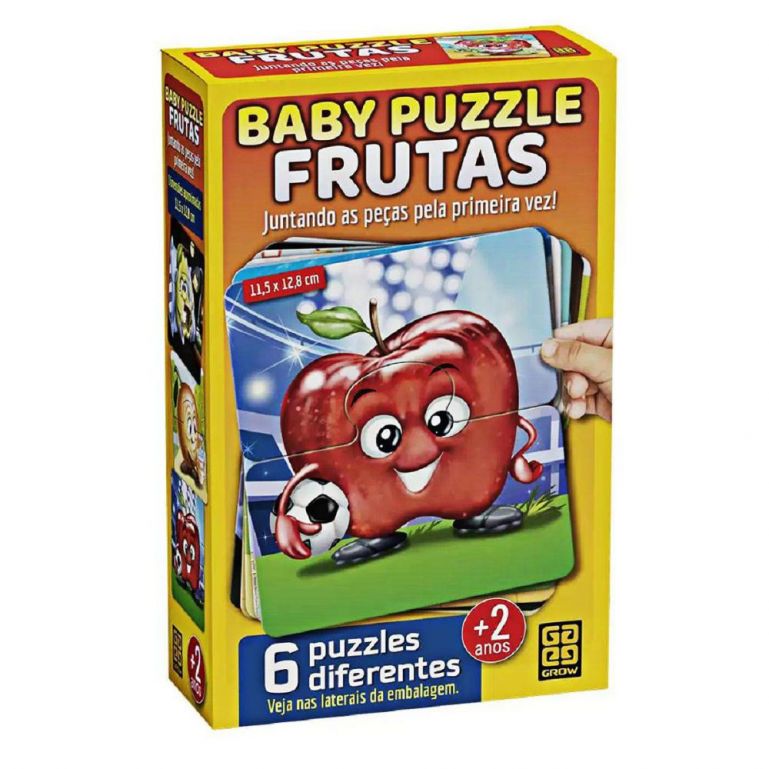 Quebra Cabeça Infantil Baby Puzzle Frutas Grow