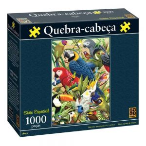 Quebra Cabeça Puzzle 1000 Peças Aves - Grow