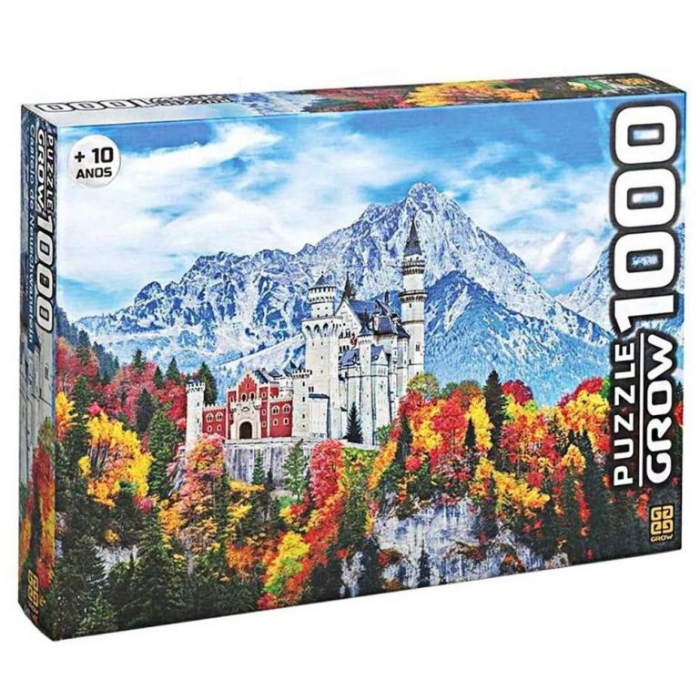 Quebra Cabeça Puzzle 1000 Peças Castelo de Neuschwanstein Grow