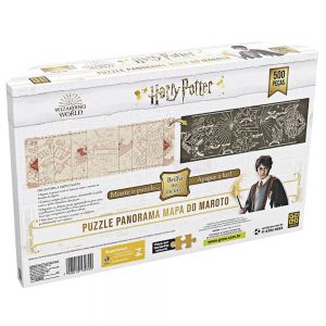 Quebra Cabeça Puzzle Panorama 500 Peças Harry Potter Brilha No Escuro Grow