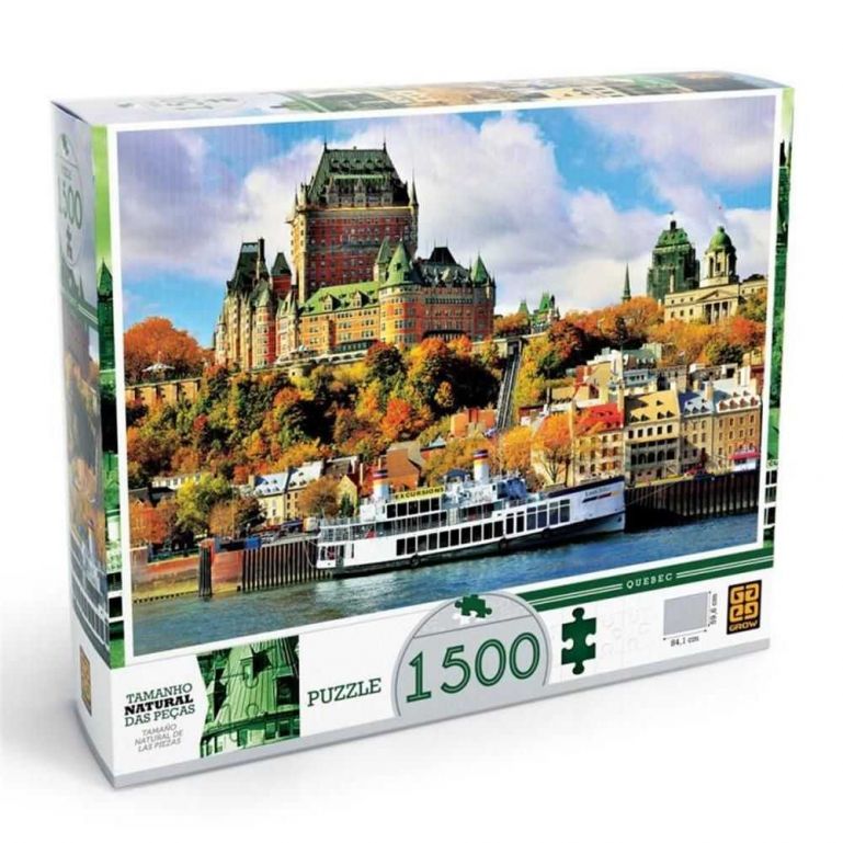 Quebra Cabeça Quebec Puzzle 1500 Peças - Grow