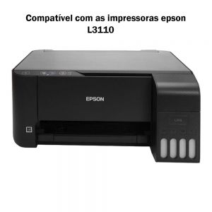Refil de Tinta T544120 70ml Maxprint Compatível Com Impressoras Epson Preto