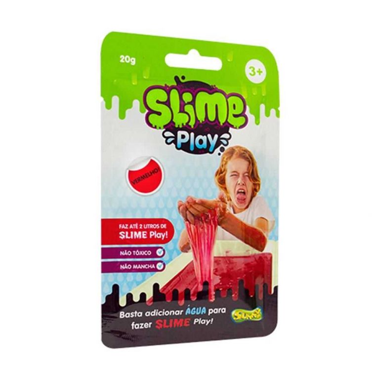 Slime Play Sachê 20g Vermelho - Sunny