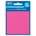 Tili Note 76x76 Mm Transparente Rosa - Tilibra