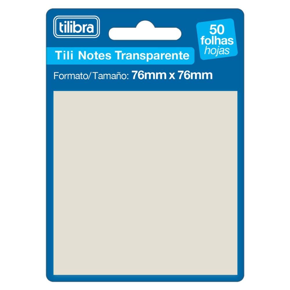 Tili Notes 76x76 Mm Transparente - Tilibra