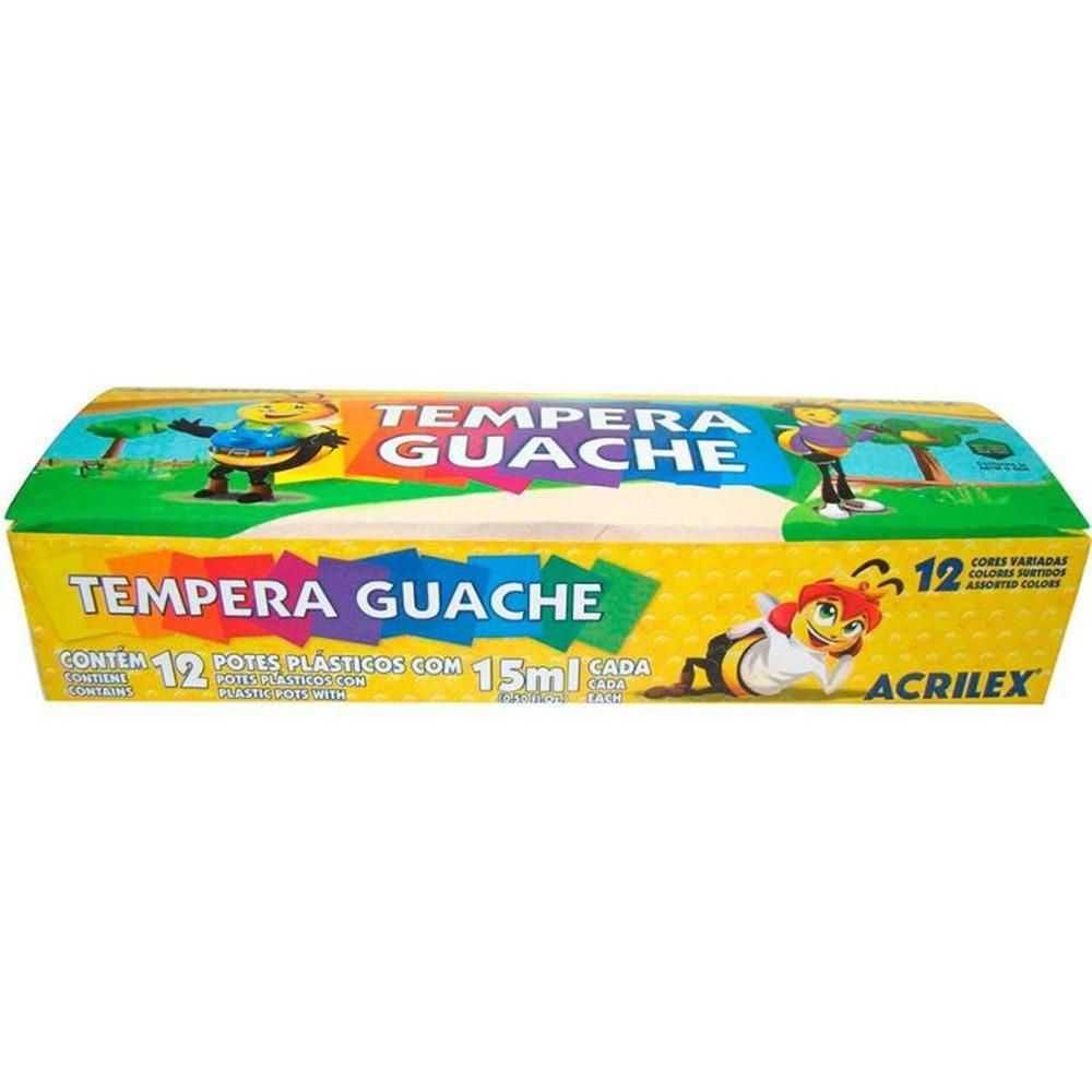 Tinta Guache 12 Cores 15 Ml - Acrilex