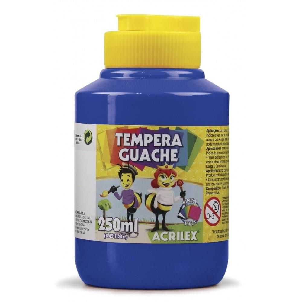 Tinta Tempera Guache 250ml Azul Turquesa 501 - Acrilex