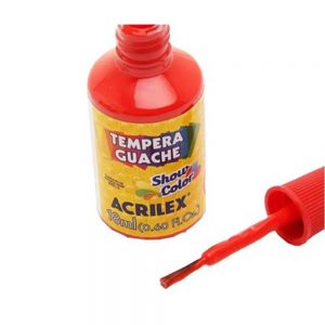 Tinta Guache Com Pincel 6 Cores Com 18 Ml - Acrilex