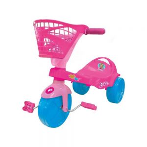 Triciclo Infantil Barbie Com Porta Objetos - Xalingo